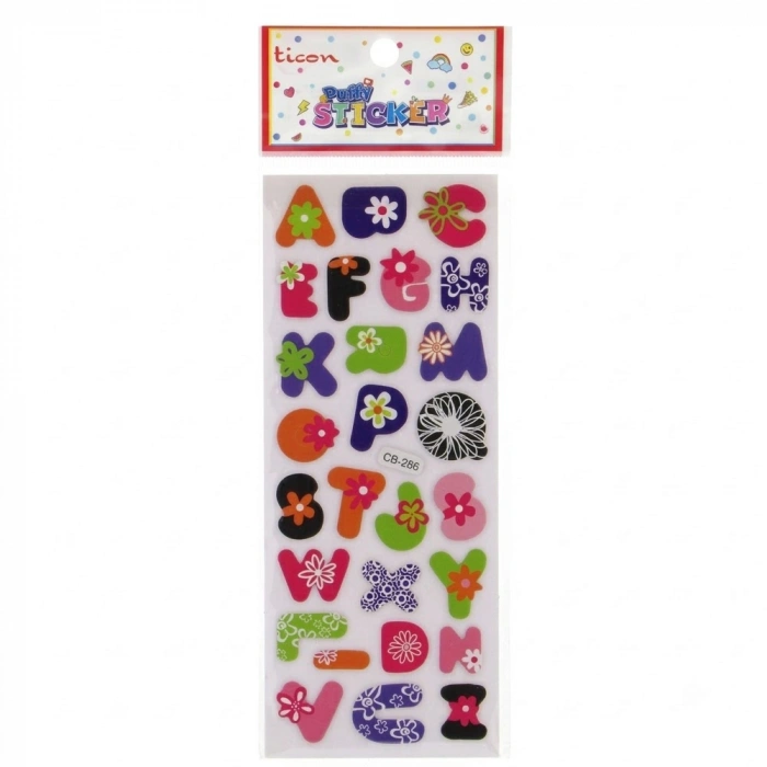Ticon Puffy Sticker Harf Tps-005/1