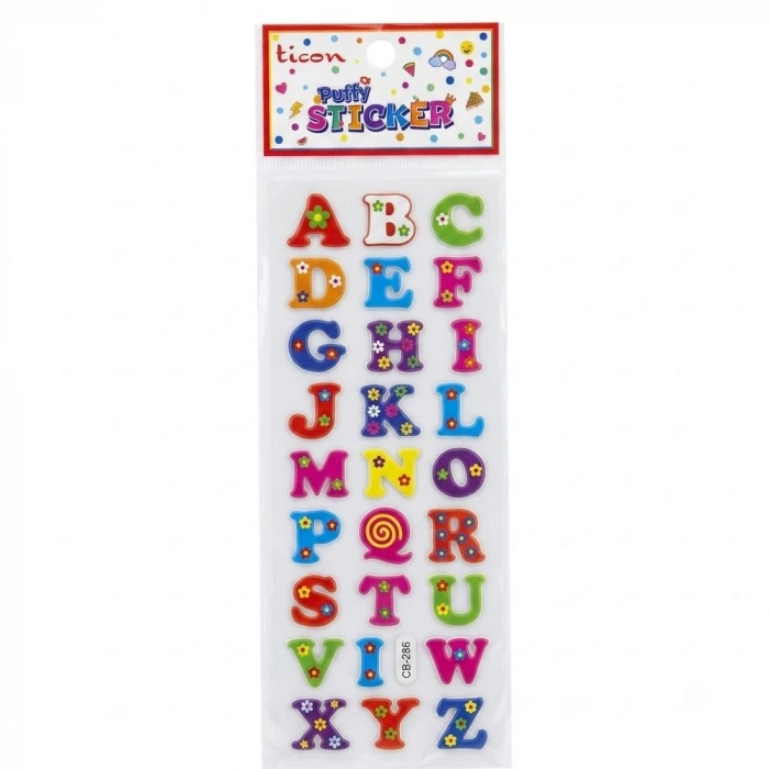 Ticon Puffy Sticker Harf Tps-005/2
