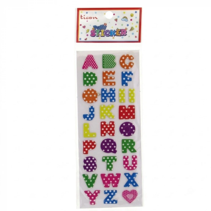 Ticon Puffy Sticker Harf Tps-005/3