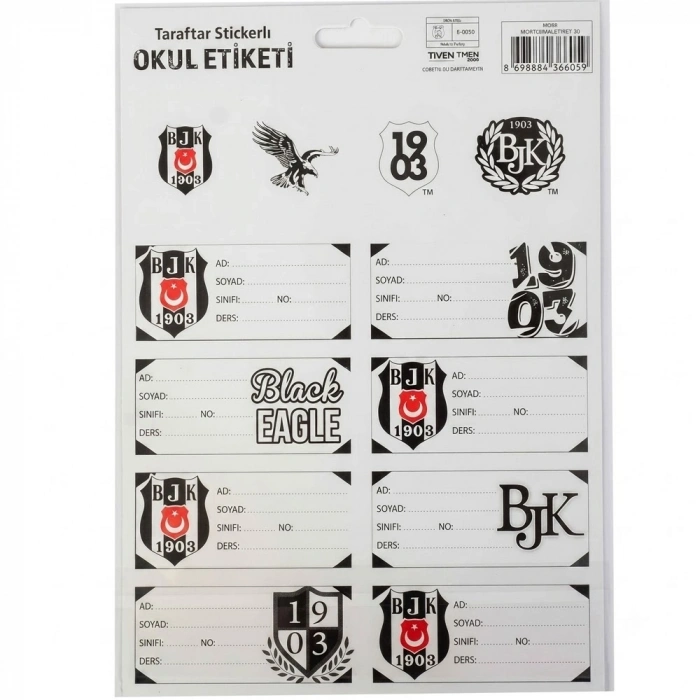 Tmn Okul Etiketi Beşiktaş 3 YP 463641