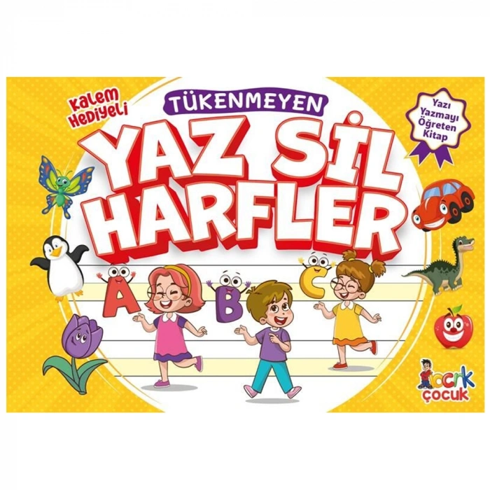 Tükenmeyen Yaz Sil Harfler Spiralli /Bıcırık