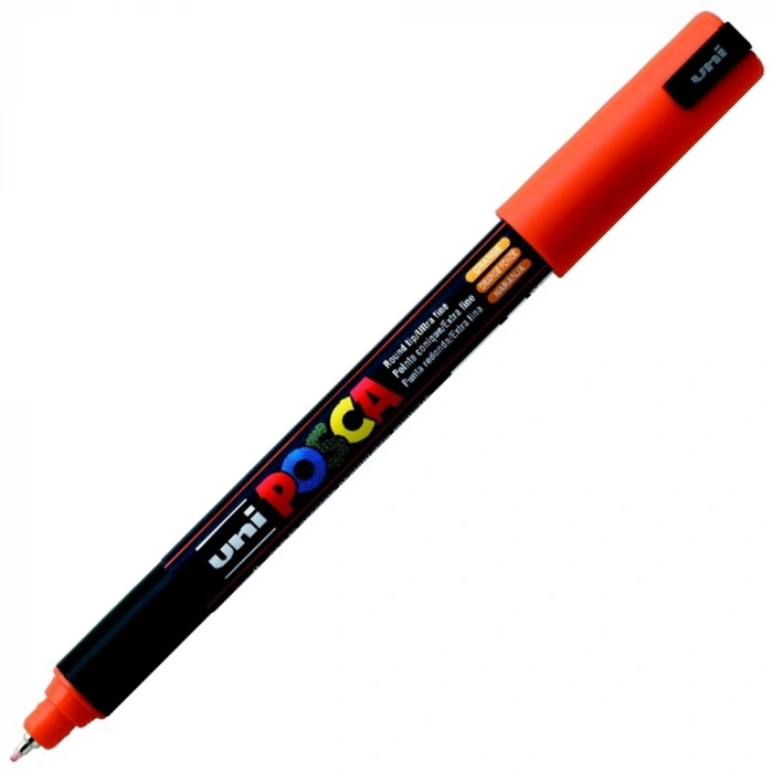 Uni-Ball Markör Posca 0.7 MM Su Bazlı Poster Turuncu N PC-1MR