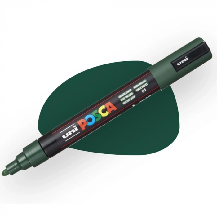 Uni-Ball Posca 1.8-2.5 Su Bazlı B.Markörü İngiliz Yeşili N PC-5M