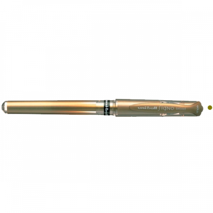 Uni-Ball Roller Kalem Signo Broad Jel Bilye Uç Davetiye 1.0 MM Altın UM-153