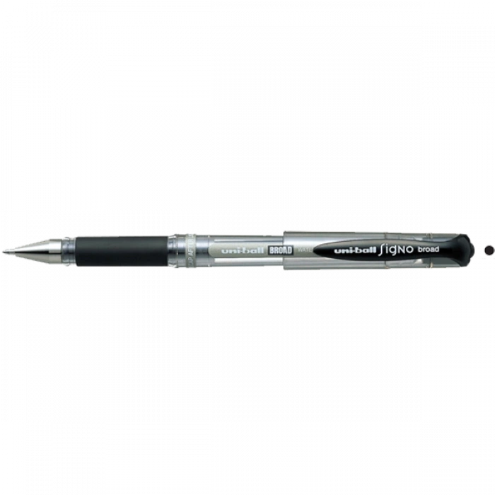 Uni-Ball Roller Kalem Signo Broad Jel Bilye Uç İmza Kalemi 1.0 MM Siyah UM-153