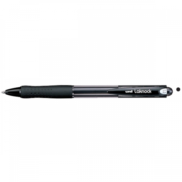 Uni-Ball Tükenmez Kalem Laknock Medium 1.0 MM Mekanik Bilye Uç Siyah SN-100