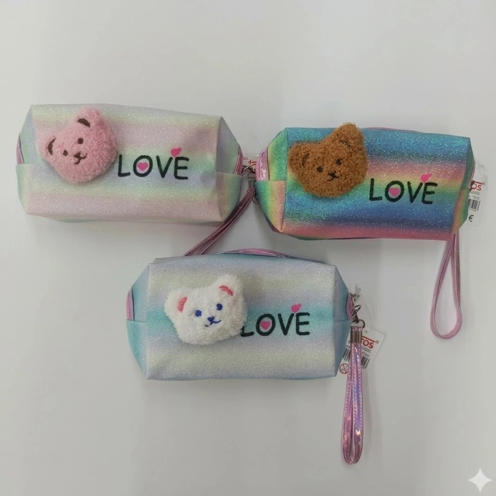 Unick Color Kalem Kutu Simli Love Cat 7702