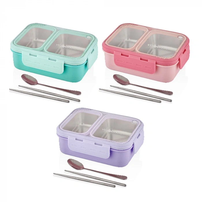 Vagon Life Beslenme Kutusu Lunch Box Paslanmaz Çelik 700 ML XC-7096