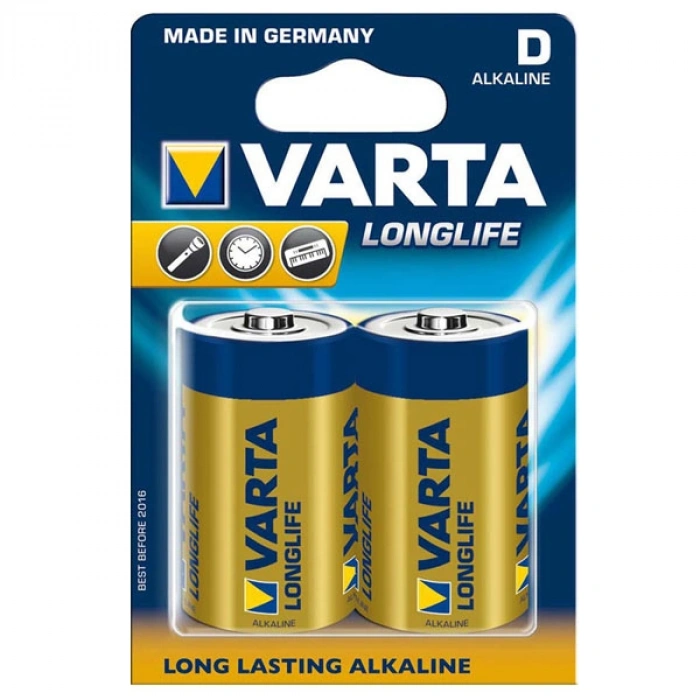 Varta AlKalın Büyük Boy Pil (D) Longlife Extra 2 Lİ