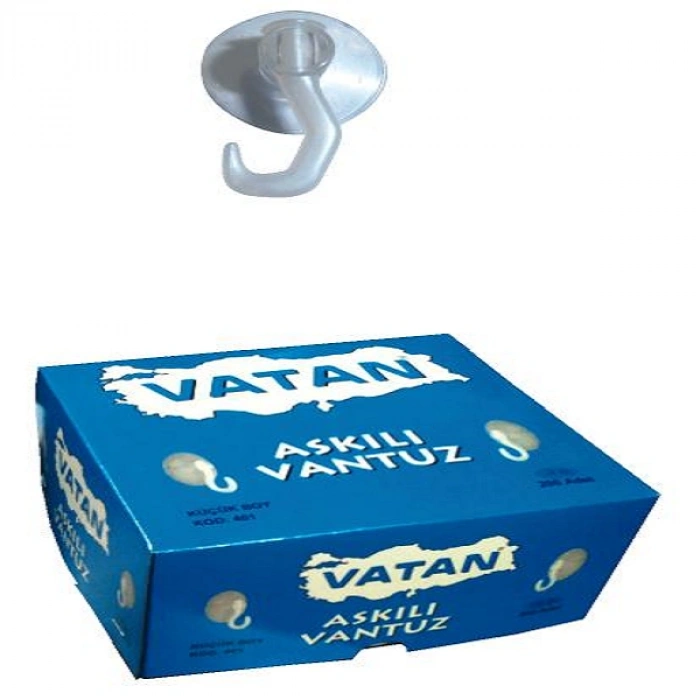 Vatan Vantuz Kancalı 200 Lü Küçük Vt401