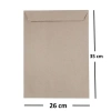 Asil Doğan Torba Zarf İmt Kraft Silikonlu 26x35 90 GR AS-0861