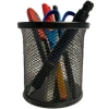 Bafix Kalemlik Metal Perforeli Silindir Siyah BFX-MMK802S