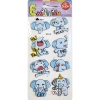 Bu-Bu Emotıons Puffy Stickers Elephants Tigers 9x21 BUBU-SWP-1708