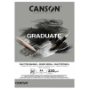 Canson Çizim Bloğu Graduate Mix Media Gri 30 Syf A4 220 GR