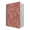 Dilman Defter Floral Serisi 16x22 80 YP Çizgili 6406