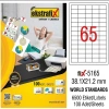 Ekstrafix Laser Etiket 38,1x21,1 Q Fix-5165