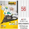 Ekstrafix Laser Etiket 52,5x21,2 Fix-5321
