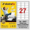 Ekstrafix Laser Etiket 70x30 MM Q Fix-5327