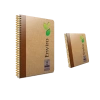 Gıpta Spiralli Defter Enviro Sert Kapak Kareli 100 YP A4 Kraft 1792
