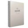 Gıpta Spiralli Plastik Kapak Defter Pastoral 17x24 72 YP Kare