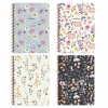 Keskin Color Defter Karton Kapak Spiralli Çiçek 16,5x22,5 80 YP Çiz.