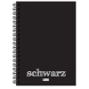 Keskin Color Defter Plastik Kapak Spiralli Schwarz A6 40 YP 350560-99