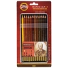 Koh-i Noor Set Aquarel Pencils Kahverenk Line 3722 12