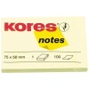 Kores Yapışkanlı Not Kağıdı Sarı 75x50 MM 100 Syf 46057