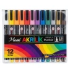 Masis Akrilik Markörü 925 12 Renk Pvc Paket Akm925-12
