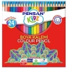 Pensan Kidz Kuru Boya Kalemi 24 Renk Tam Boy