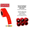 Tanex Fiyat Etiketi Çizgili 12x21 Fosforlu Kırmızı