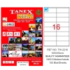 Tanex Laser Etiket 100 YP 105x35 Laser-Copy-Inkjet TW-2216