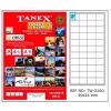 Tanex Laser Etiket 100 YP 40x24 Laser-Copy-Inkjet TW-2260
