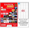 Tanex Laser Etiket 100 YP 48x25 Laser-Copy-Inkjet TW-2044