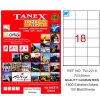 Tanex Laser Etiket 100 YP 70x46 Laser-Copy-Inkjet TW-2218