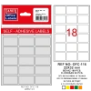 Tanex Ofis Etiketi Poşetli 22x32 MM Beyaz OFC-116