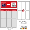 Tanex Ofis Etiketi Poşetli 33x74 MM Beyaz OFC-119
