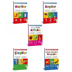 4E Çizgi Alıştırmaları İle Alfabe Kavram Seti 5 Li