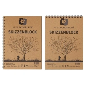 Alex Schoeller Bloknot Spiralli Kraft 60 LI A4 ALX-1022