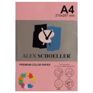 Alex Schoeller Renkli Kağıt A4 500 Lü Pembe Alx-570