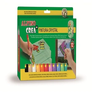 Alpino Cam Boyası Silinebilir 10.5 ML 12 Renk DE000028