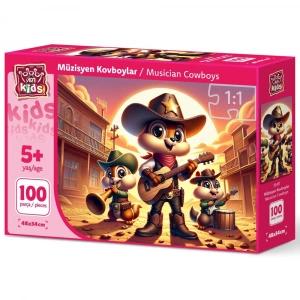 Art Puzzle 100 Parça Müzisyen Kovboylar 35417