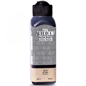 Artdeco Akrilik Boya 140 ML Siyah 070R-3618