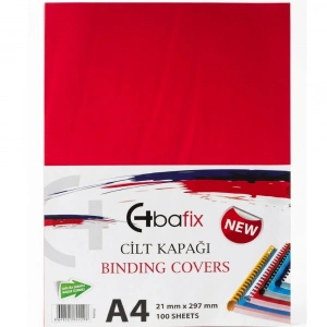 Bafix Cilt Kapağı Plastik Opak A4 160 MIC Kırmızı