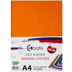 Bafix Cilt Kapağı Plastik Opak A4 160 MIC Turuncu
