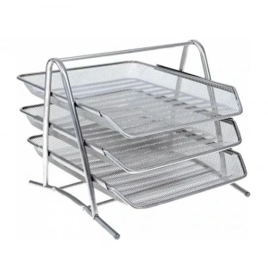 Bafix Evrak Rafı Metal Perforeli 3 Lü Gri BFX-MER9205G
