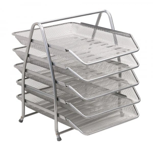 Bafix Evrak Rafı Metal Perforeli 5 Li Gri BFX-MER9207G
