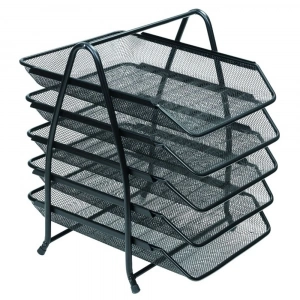 Bafix Evrak Rafı Metal Perforeli 5 Li Siyah BFX-MER9207S