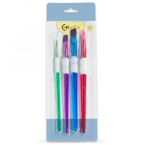 Bafix Fırça Seti Set-13 şeffaf renkli 4 lü Bfx-Fır0004