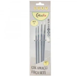 Bafix Fırça Seti Set-7 sap gri (1-3-5-7) 4 lü Bfx-Fır70907